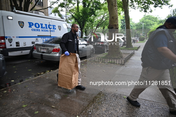 Crime scene investigators and the Office of the Chief Medical Examiner are collecting evidence as they investigate two people who are found...