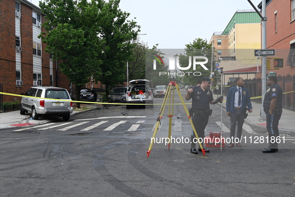 One person is dying after a vehicle collision following a police pursuit in Brooklyn, New York, on May 26, 2024. On Sunday, May 26, 2024, at...