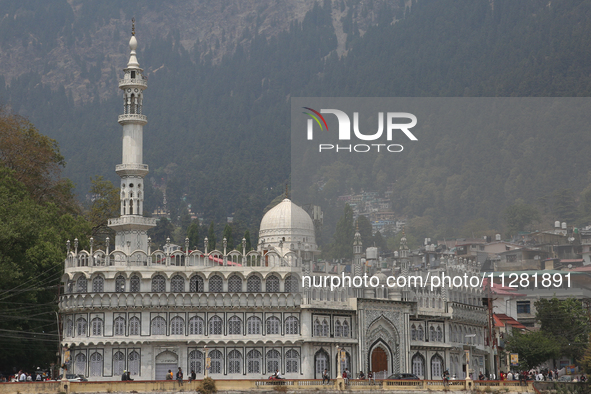 The Jama Masjid in Nainital, Uttarakhand, India, on April 21, 2024, is being built in 1882 during the British Era for Muslim soldiers servin...