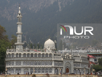 The Jama Masjid in Nainital, Uttarakhand, India, on April 21, 2024, is being built in 1882 during the British Era for Muslim soldiers servin...