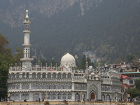 The Jama Masjid in Nainital, Uttarakhand, India, on April 21, 2024, is being built in 1882 during the British Era for Muslim soldiers servin...