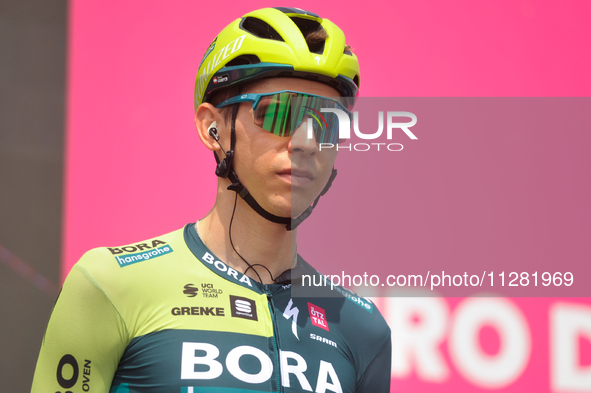 Patrick Gamper of Austria and Team BORA - hansgrohe prior to the 107th Giro d'Italia 2024, Stage 12, a 193km stage from Martinsicuro to Fano...