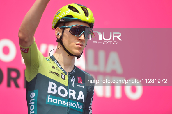 Giovanni Aleotti of Italy and Team BORA - hansgrohe prior to the 107th Giro d'Italia 2024, Stage 12, a 193km stage from Martinsicuro to Fano...