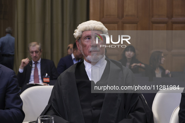 Members of the Israeli delegation are sitting in the courtroom. The UN top court, the International Court of Justice (ICJ) in The Hague, the...