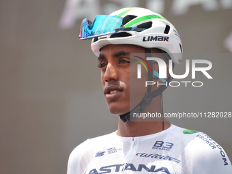 Henok Mulubrhan of Eritrea and Astana Qazaqstan Team prior to the 107th Giro d'Italia 2024, Stage 12, a 193km stage from Martinsicuro to Fan...