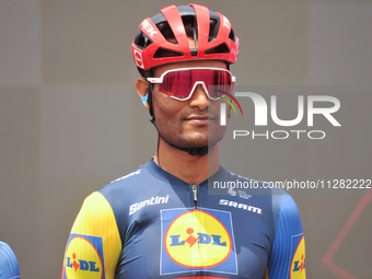 Amanuel Ghebreigzabhier of Eritrea and Team Lidl - Trek prior to the 107th Giro d'Italia 2024, Stage 12, a 193km stage from Martinsicuro to...