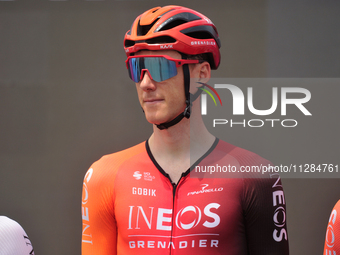 Connor Swift of The United Kingdom and Team INEOS Grenadiers prior to the 107th Giro d'Italia 2024, Stage 12, a 193km stage from Martinsicur...