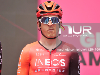 Geraint Thomas of The United Kingdom and Team INEOS Grenadiers prior to the 107th Giro d'Italia 2024, Stage 12, a 193km stage from Martinsic...