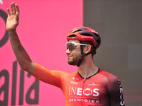 Filippo Ganna of Italy and Team INEOS Grenadiers  reacting prior to the 107th Giro d'Italia 2024, Stage 12, a 193km stage from Martinsicuro...