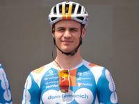 Tobias Lund Andresen of Denmark and Team dsm-firmenich PostNL prior to the 107th Giro d'Italia 2024, Stage 12, a 193km stage from Martinsicu...