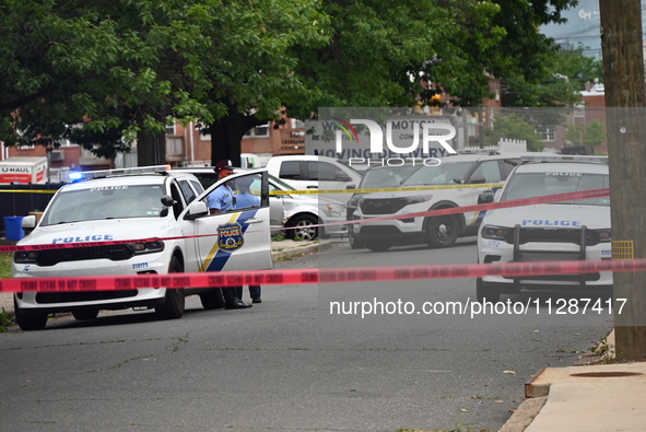 Philadelphia Police are guarding the crime scene. A 50-year-old male is dead after being shot multiple times in Philadelphia, Pennsylvania,...