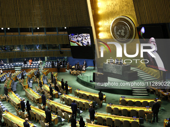 UN Secretary General Antonio Guterres and UN General Assembly President Dennis Francis offer a tribute to Seyyed Ebrahim Raisi the late Pres...