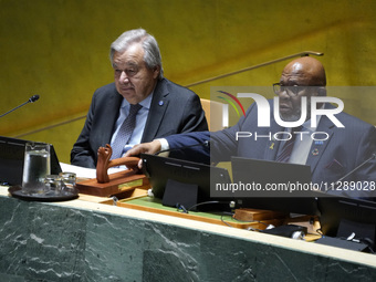 UN Secretary General Antonio Guterres and UN General Assembly President Dennis Francis offer a tribute to Seyyed Ebrahim Raisi the late Pres...