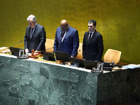 UN Secretary General Antonio Guterres and UN General Assembly President Dennis Francis offer a tribute to Seyyed Ebrahim Raisi the late Pres...