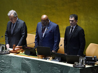 UN Secretary General Antonio Guterres and UN General Assembly President Dennis Francis offer a tribute to Seyyed Ebrahim Raisi the late Pres...