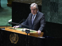 UN Secretary General Antonio Guterres  offer a tribute to Seyyed Ebrahim Raisi the late President of the Islamic Republic of Iran in the Gen...