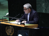 Iranian Ambassador to the United Nations Saeed Iravani offers a tribute to Seyyed Ebrahim Raisi the late President of the Islamic Republic o...