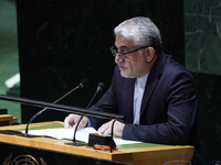 Iranian Ambassador to the United Nations Saeed Iravani offers a tribute to Seyyed Ebrahim Raisi the late President of the Islamic Republic o...