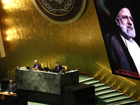 UN General Assembly President Dennis Francis offers a tribute to Seyyed Ebrahim Raisi the late President of the Islamic Republic of Iran in...