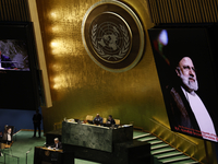 Iranian Ambassador to the United Nations Saeed Iravani offers a tribute to Seyyed Ebrahim Raisi the late President of the Islamic Republic o...