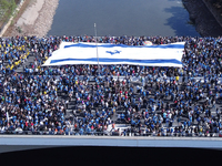 Faithful are participating in the 32nd March for Jesus promoted by the Renascer em Cristo Church in the Central region of Sao Paulo, on Thur...