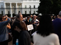 People attend a 'Mourner's Kaddish for Rafah' demonstration in front of the White House in Washington, D.C. on May 30, 2024. The action was...