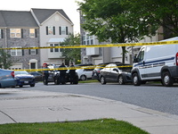 Police are investigating a murder-attempted suicide that is occurring at a home in Elkridge, Maryland, United States, on May 30, 2024. Frida...