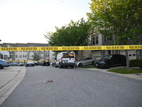 Police are investigating a murder-attempted suicide that is occurring at a home in Elkridge, Maryland, United States, on May 30, 2024. Frida...