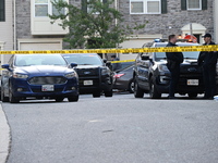 Police are investigating a murder-attempted suicide that is occurring at a home in Elkridge, Maryland, United States, on May 30, 2024. Frida...