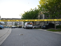 Police are investigating a murder-attempted suicide that is occurring at a home in Elkridge, Maryland, United States, on May 30, 2024. Frida...