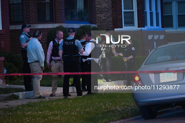 A 41-year-old male victim is being shot multiple times and killed in Chicago, Illinois, United States, on May 31, 2024. At approximately 7:0...