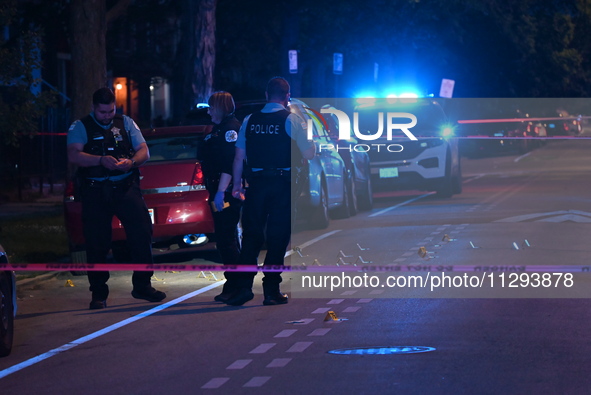 A 41-year-old male victim is being shot multiple times and killed in Chicago, Illinois, United States, on May 31, 2024. At approximately 7:0...