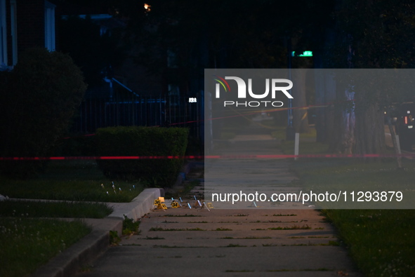 A 41-year-old male victim is being shot multiple times and killed in Chicago, Illinois, United States, on May 31, 2024. At approximately 7:0...