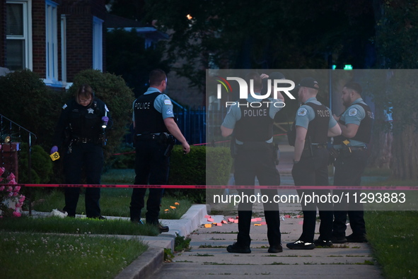 A 41-year-old male victim is being shot multiple times and killed in Chicago, Illinois, United States, on May 31, 2024. At approximately 7:0...