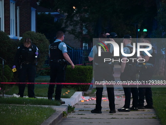 A 41-year-old male victim is being shot multiple times and killed in Chicago, Illinois, United States, on May 31, 2024. At approximately 7:0...