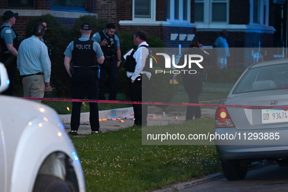 A 41-year-old male victim is being shot multiple times and killed in Chicago, Illinois, United States, on May 31, 2024. At approximately 7:0...