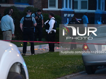 A 41-year-old male victim is being shot multiple times and killed in Chicago, Illinois, United States, on May 31, 2024. At approximately 7:0...