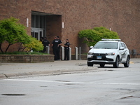 Police vehicles are outside of Chicago Ridge Mall. Heavy police presence is following reports of an unconfirmed shooting at Chicago Ridge Ma...