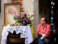 The Corpus Christi procession is walking through the city streets in Krakow, Poland, on May 30, 2024. The Solemnity of the Most Holy Body an...