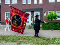 Thousands of people are attending the ''Boxmeerse Vaart,'' an ancient Holy Blood procession, in Boxmeer, Netherlands, on June 2, 2024. (