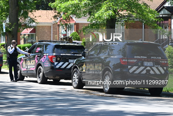 Police vehicles are staging at a residence listed to Mayor of Dolton, Illinois, Tiffany Henyard. Police presence from the Village of Dolton...