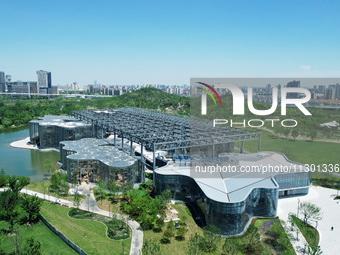 The greenhouse garden is being showcased at the World Expo Cultural Park in Shanghai, China, on June 3, 2024. (