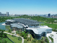 The greenhouse garden is being showcased at the World Expo Cultural Park in Shanghai, China, on June 3, 2024. (