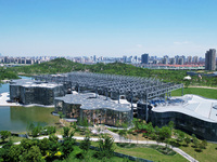 The greenhouse garden is being showcased at the World Expo Cultural Park in Shanghai, China, on June 3, 2024. (