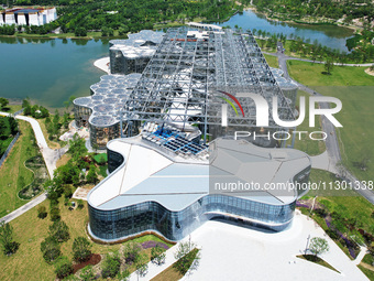 The greenhouse garden is being showcased at the World Expo Cultural Park in Shanghai, China, on June 3, 2024. (