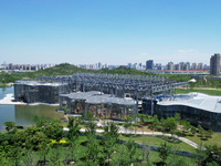 The greenhouse garden is being showcased at the World Expo Cultural Park in Shanghai, China, on June 3, 2024. (