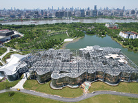 The greenhouse garden is being showcased at the World Expo Cultural Park in Shanghai, China, on June 3, 2024. (