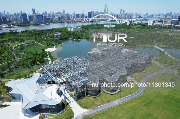 The greenhouse garden is being showcased at the World Expo Cultural Park in Shanghai, China, on June 3, 2024. 