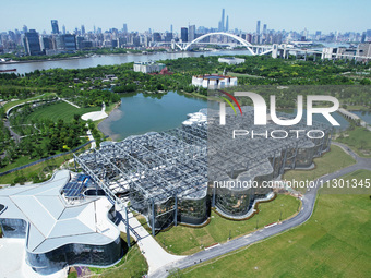 The greenhouse garden is being showcased at the World Expo Cultural Park in Shanghai, China, on June 3, 2024. (