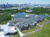 The greenhouse garden is being showcased at the World Expo Cultural Park in Shanghai, China, on June 3, 2024. (